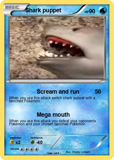 Pokemon Shark puppet