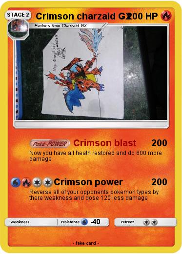 Pokemon Crimson charzaid GX