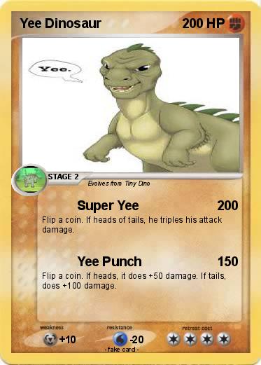Pokemon Yee Dinosaur