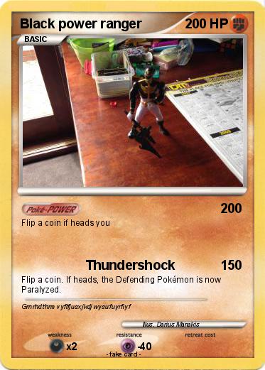 Pokemon Black power ranger