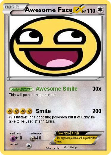 Pokemon Awesome Face