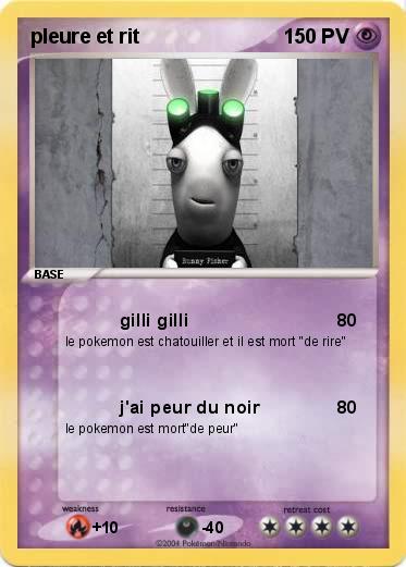 Pokemon pleure et rit
