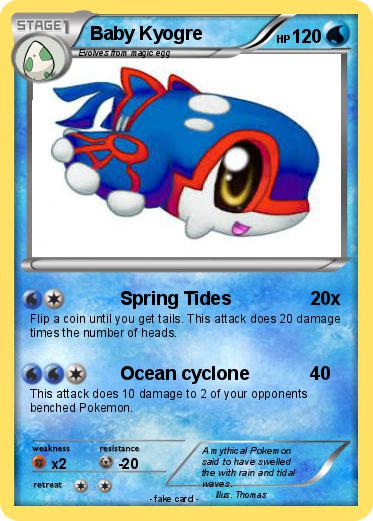 Pokemon Baby Kyogre
