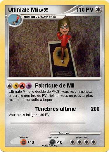Pokemon Ultimate Mii
