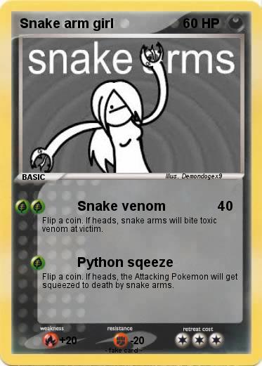 Pokemon Snake arm girl