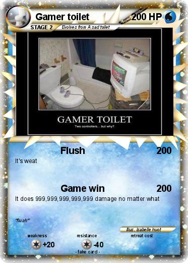 Pokemon Gamer toilet