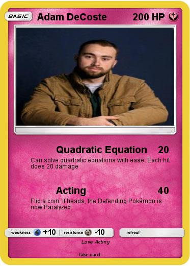 Pokemon Adam DeCoste
