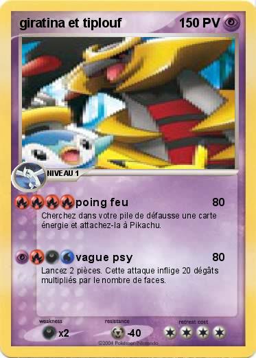 Pokemon giratina et tiplouf