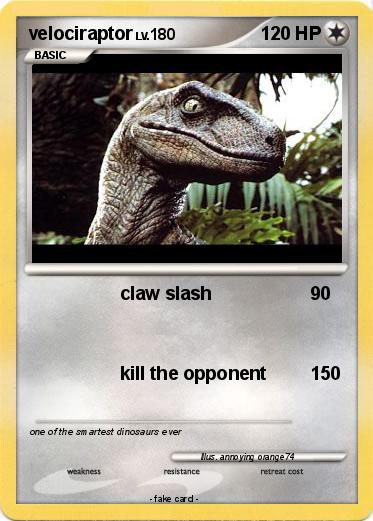 Pokemon velociraptor