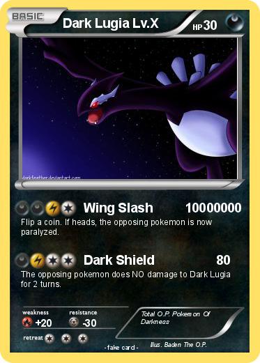 Pokemon Dark Lugia Lv.X