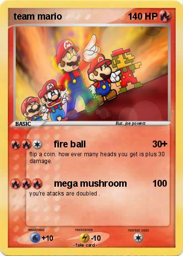 Pokemon team mario