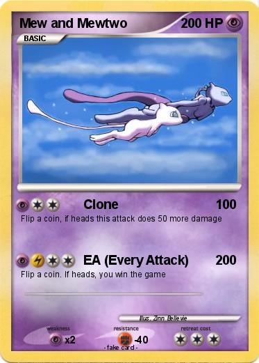 Pokemon Mew and Mewtwo