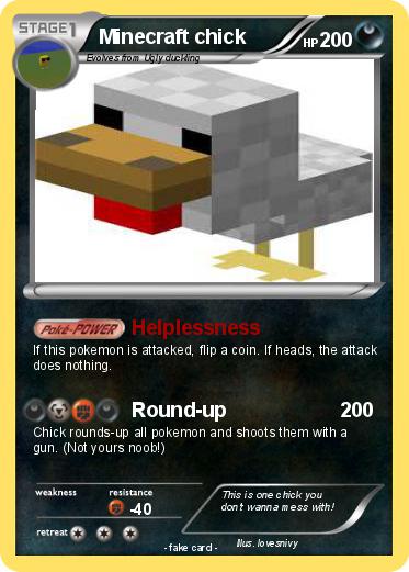 Pokemon Minecraft chick