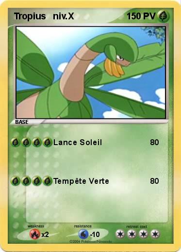 Pokemon Tropius   niv.X