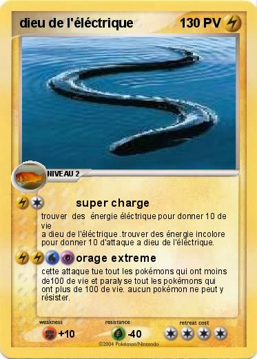 Pokemon dieu de l'éléctrique