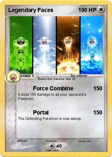 Pokemon Legendary Faces