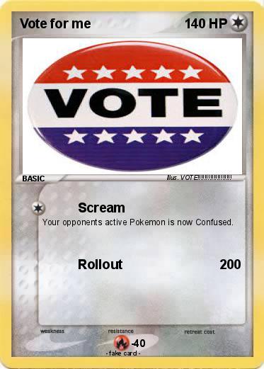 Pokemon Vote for me