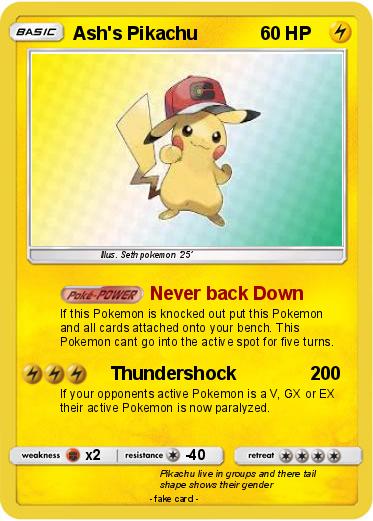 Pokemon Ash's Pikachu