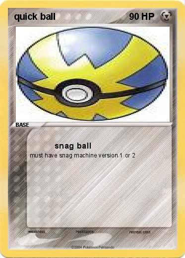 Pokemon quick ball