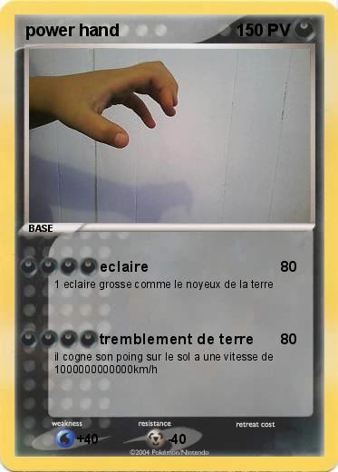 Pokemon power hand