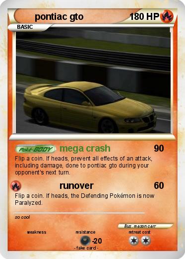 Pokemon pontiac gto