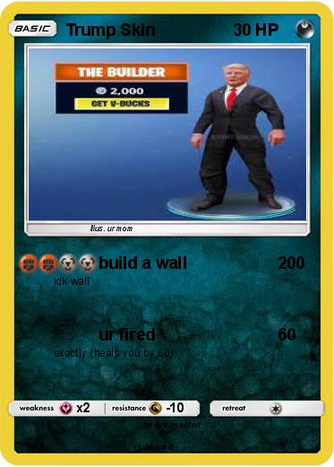 Pokemon Trump Skin