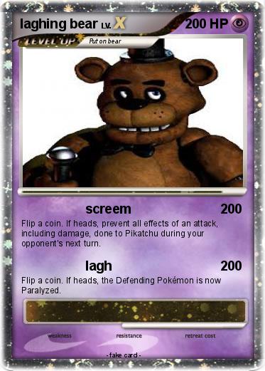 Pokemon laghing bear