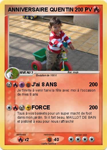Pokemon ANNIVERSAIRE QUENTIN