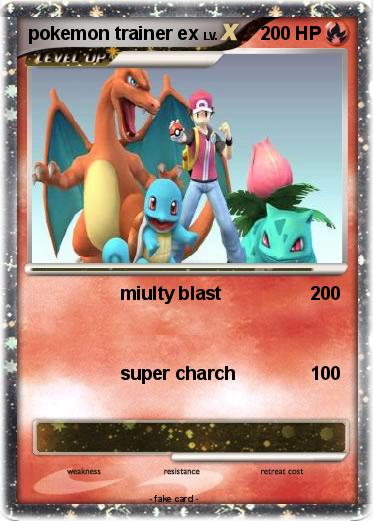 Pokemon pokemon trainer ex