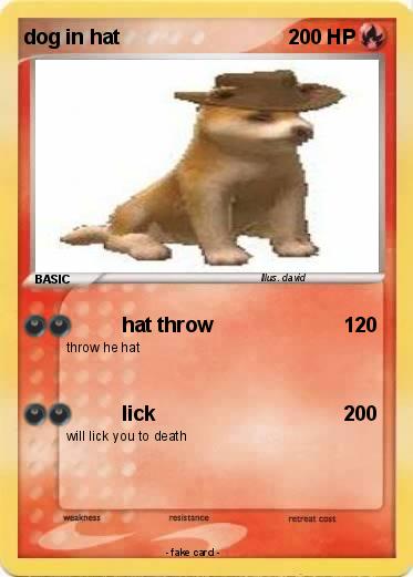 Pokemon dog in hat