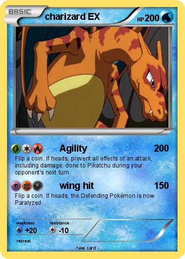 Pokemon charizard EX