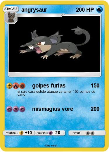 Pokemon angrysaur