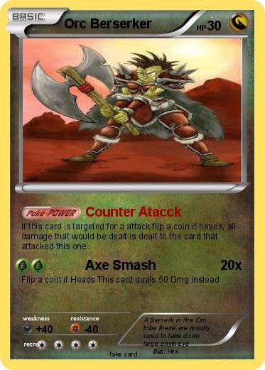 Pokemon Orc Berserker