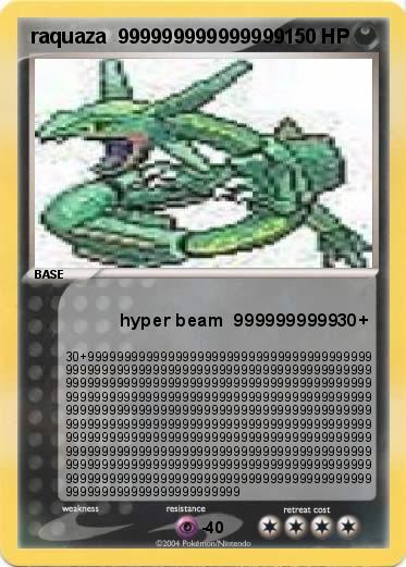 Pokemon raquaza  999999999999999