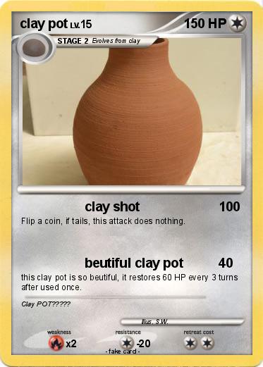 Pokemon clay pot