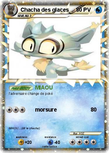 Pokemon Chacha des glaces