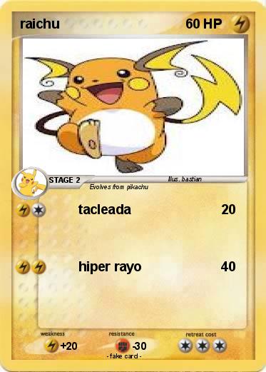 Pokemon raichu