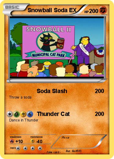 Pokemon Snowball Soda EX