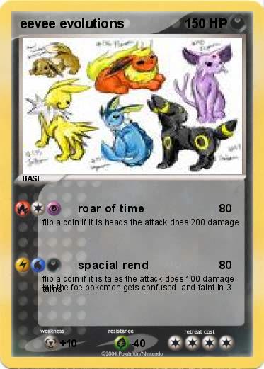 Pokemon eevee evolutions