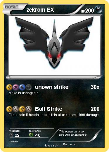 Pokemon zekrom EX