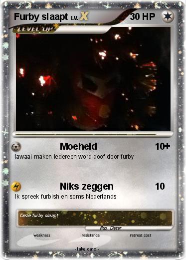 Pokemon Furby slaapt