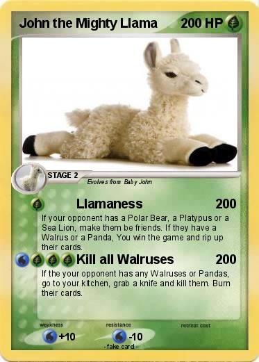 Pokemon John the Mighty Llama