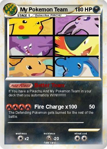 Pokemon My Pokemon Team