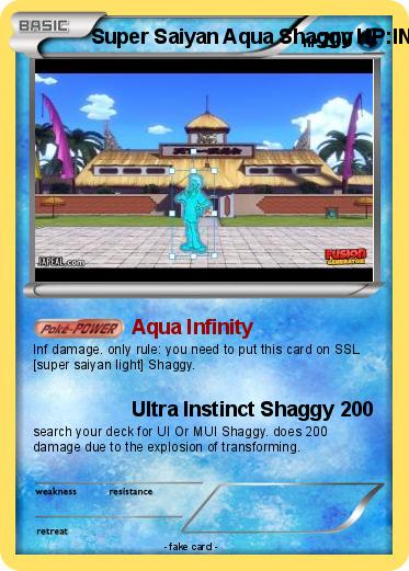 Pokemon Super Saiyan Aqua Shaggy HP:INF