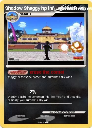 Pokemon Shadow Shaggy hp inf