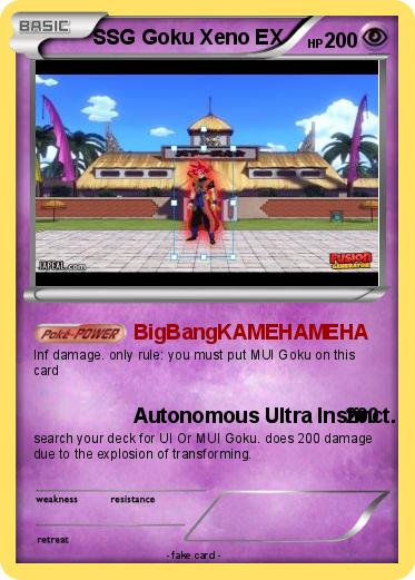 Pokemon SSG Goku Xeno EX