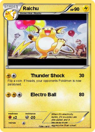 Pokemon Raichu