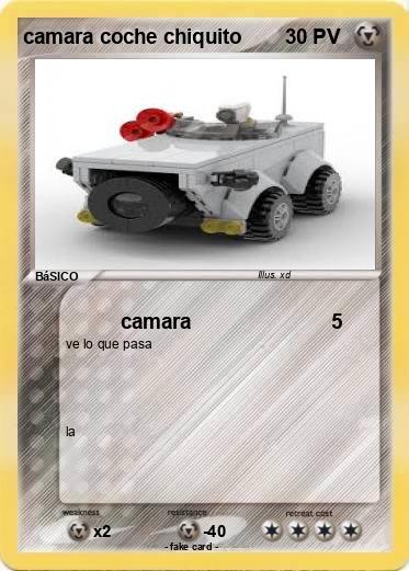 Pokemon camara coche chiquito