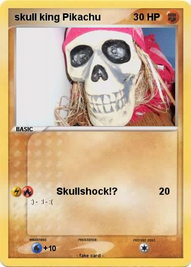 Pokemon skull king Pikachu