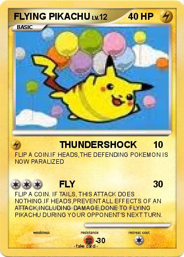 Pokemon FLYING PIKACHU